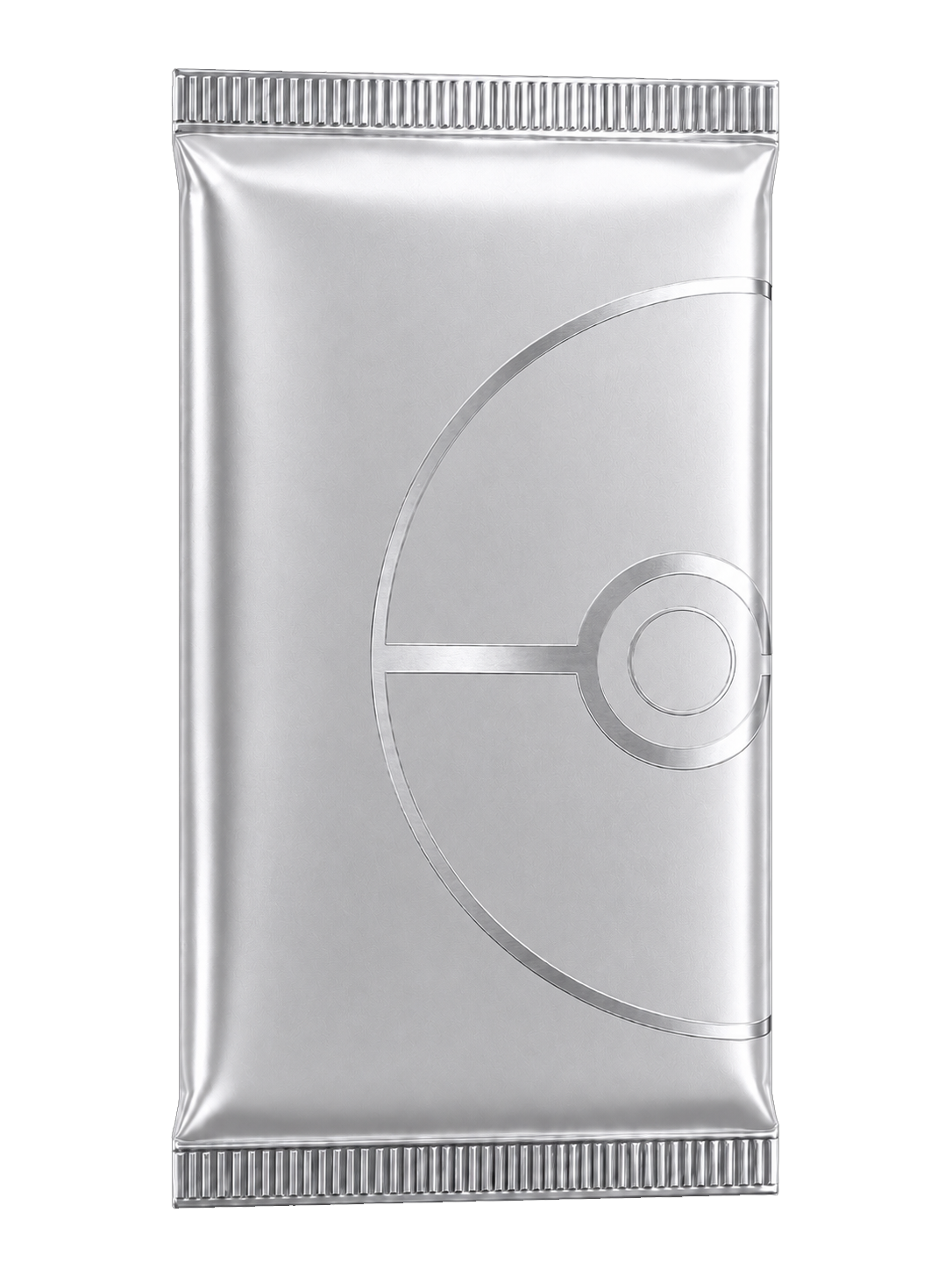 Premium silver mystery booster pack hovering in mid-air